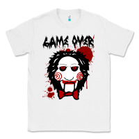 White Billy Puppet Saw Jigsaw Inspired Classic Tee - FloraArt