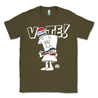Army Green schoolhouse rock vote with bill with white type t shirt Classic Tee - FloraArt