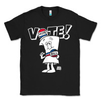 Black schoolhouse rock vote with bill with white type t shirt Classic Tee - FloraArt