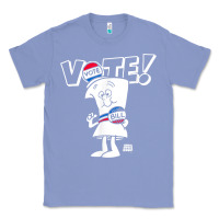 Colony Blue schoolhouse rock vote with bill with white type t shirt Classic Tee - FloraArt