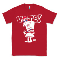 Red schoolhouse rock vote with bill with white type t shirt Classic Tee - FloraArt