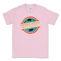 Bubblegum Pink smoke meat not meth funny bbq grill lover meat lover retro Classic Tee - FloraArt