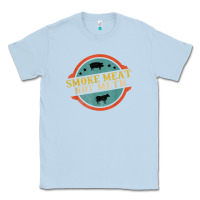 Dusty Blue smoke meat not meth funny bbq grill lover meat lover retro Classic Tee - FloraArt
