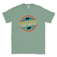 Sage smoke meat not meth funny bbq grill lover meat lover retro Classic Tee - FloraArt