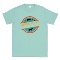 Seafoam smoke meat not meth funny bbq grill lover meat lover retro Classic Tee - FloraArt