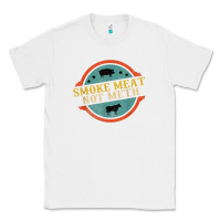 White smoke meat not meth funny bbq grill lover meat lover retro Classic Tee - FloraArt
