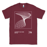 Burgundy Cabaret Voltaire Minimal Style Graphic Artwork Design gift Classic Tee - FloraArt