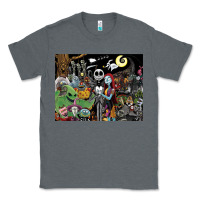 Charcoal Heather nightmare before christmas Classic Tee - FloraArt