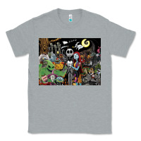 Heather Grey nightmare before christmas Classic Tee - FloraArt