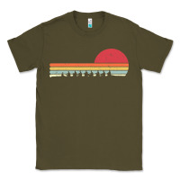 Army Green Rowing . Retro Style  For Rower Classic Tee - FloraArt