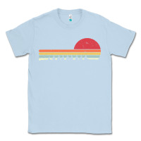 Dusty Blue Rowing . Retro Style  For Rower Classic Tee - FloraArt