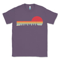 Lavender Rowing . Retro Style  For Rower Classic Tee - FloraArt