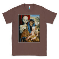 Chestnut alien chimp baby religion conspiracy poster Classic Tee - FloraArt