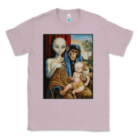 Lilac alien chimp baby religion conspiracy poster Classic Tee - FloraArt