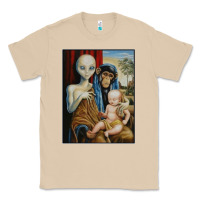 Mushroom alien chimp baby religion conspiracy poster Classic Tee - FloraArt