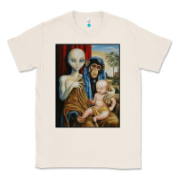 Natural alien chimp baby religion conspiracy poster Classic Tee - FloraArt