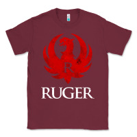 Burgundy vintage ruger Classic Tee - FloraArt