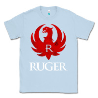 Dusty Blue vintage ruger Classic Tee - FloraArt