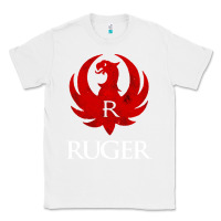 White vintage ruger Classic Tee - FloraArt