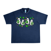Navy clover ghostie st.patrick's day Urban Heavy Tee - Artiststas