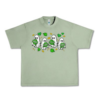Oil Green clover ghostie st.patrick's day Urban Heavy Tee - Artiststas