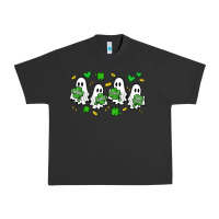 Pigment Black clover ghostie st.patrick's day Urban Heavy Tee - Artiststas