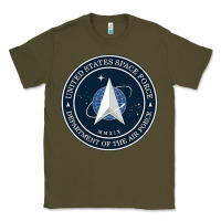 Army Green Official United States Space Force USSF Military Patch Classic Tee - FloraArt