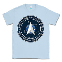 Dusty Blue Official United States Space Force USSF Military Patch Classic Tee - FloraArt