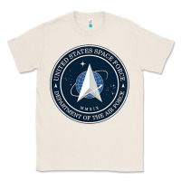 Natural Official United States Space Force USSF Military Patch Classic Tee - FloraArt