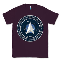 Plum Official United States Space Force USSF Military Patch Classic Tee - FloraArt