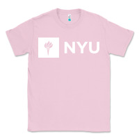 Bubblegum Pink nyu new york university Classic Tee - FloraArt