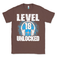 Level 18 Unlocked Birthday 18 Years Gamer Premium T Shirt Classic Tee | Teevron