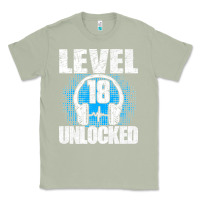 Matcha Level 18 Unlocked Birthday 18 Years Gamer Premium T Shirt Classic Tee - FloraArt