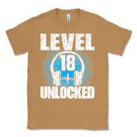 Toasted Coconut Level 18 Unlocked Birthday 18 Years Gamer Premium T Shirt Classic Tee - FloraArt