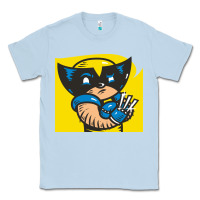 Dusty Blue snikt i, wolverine Classic Tee - FloraArt