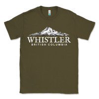 Army Green whistler british columbia shirt long sleeve, mountain tee Classic Tee - FloraArt
