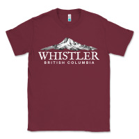 Burgundy whistler british columbia shirt long sleeve, mountain tee Classic Tee - FloraArt