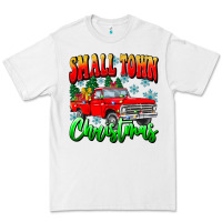 White Small town Christmas Premium Tee - CowhideDigitalArt