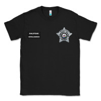 Black CHICAGO P.D - DETECTIVE JAY HALSTEAD - INTELLIGENCE BADGE VEST Classic Tee - FloraArt