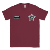 Burgundy CHICAGO P.D - DETECTIVE JAY HALSTEAD - INTELLIGENCE BADGE VEST Classic Tee - FloraArt