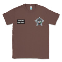 Chestnut CHICAGO P.D - DETECTIVE JAY HALSTEAD - INTELLIGENCE BADGE VEST Classic Tee - FloraArt