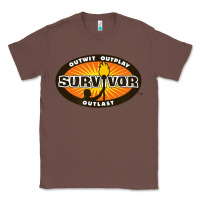 Chestnut Survivor Outwit, Outplay, Outlast Classic Tee - FloraArt