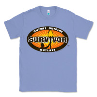 Colony Blue Survivor Outwit, Outplay, Outlast Classic Tee - FloraArt