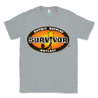 Heather Grey Survivor Outwit, Outplay, Outlast Classic Tee - FloraArt