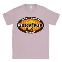 Lilac Survivor Outwit, Outplay, Outlast Classic Tee - FloraArt