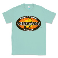 Seafoam Survivor Outwit, Outplay, Outlast Classic Tee - FloraArt