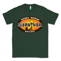 Sports Green Survivor Outwit, Outplay, Outlast Classic Tee - FloraArt