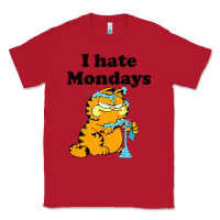 Red i hate monday Classic Tee - FloraArt
