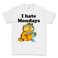 White i hate monday Classic Tee - FloraArt