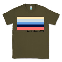 Army Green biarritz france 1990 Classic Tee - FloraArt